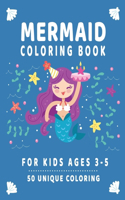 mermaid coloring book for kids ages 3-5: 3-5, 4-8 (Coloring Books for Kids)