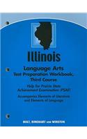 Illinois Language Arts Test Preparation Workbook Third Course
