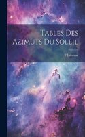 Tables Des Azimuts Du Soleil