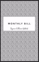 Monthly Bill Organizer & Planner Notebook