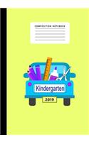 Composition Notebook Kindergarten 2019