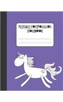 Primary Composition Notebook: Grades K-2. Kindergarten to Early Childhood. 100 Handwriting Practice Pages. 8 x 10