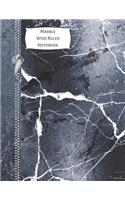 Marble Wide Ruled Notebook