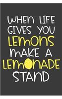 When Life Gives You Lemons Make a Lemonade Stand