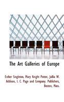 The Art Galleries of Europe
