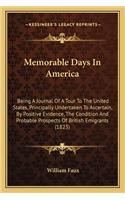 Memorable Days in America