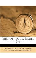 Bibliothèque, Issues 3-4