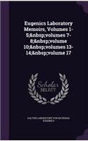 Eugenics Laboratory Memoirs, Volumes 1-5; volumes 7-8; volume 10; volumes 13-14; volume 17