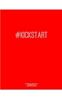 Notebook for Cornell Notes, 120 Numbered Pages, #KICKSTART, Red Cover: For Taking Cornell Notes, Personal Index, 8.5"x11", Hashtag Series, Genius Edition