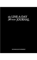 The Line-A-Day 50 Year Journal Black