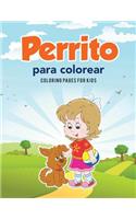 Perrito para colorear