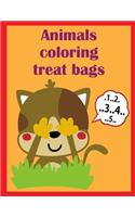 Animals Coloring Treat Bags