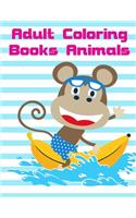 Adult Coloring Books Animals: Coloring Pages with Adorable Animal Designs, Creative Art Activities