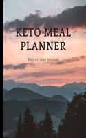 KETO MEAL PLANNER Weight loss journal