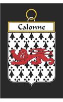 Calonne: Calonne Coat of Arms and Family Crest Notebook Journal (6 x 9 - 100 pages)