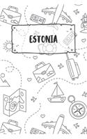 Estonia: Ruled Travel Diary Notebook or Journey Journal - Lined Trip Pocketbook for Men and Women with Lines