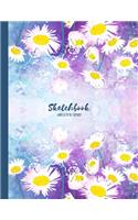 Sketchbook - 8.5"x11"In.: Cool Watercolor Natural Design - Blank Paper for Drawing and Writing Creative Doodling Journal Great for Adults Artists & Students