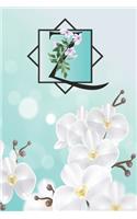 Z: Cheery blossom initial Floral Monogram Z Notebook Journal for Man, Women and Girls, size 6 x 9" 110 pages