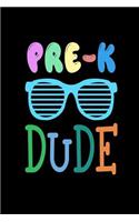 Pre-K Dude: Funny Back To School Gift Notebook For Preschool Boys