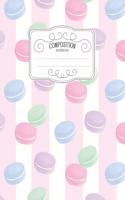 Composition Notebook: Kawaii College Ruled Narrow Line Comp Books for School - Macaron Lavender Stripes(46 Pastel Cute Journals for Students)