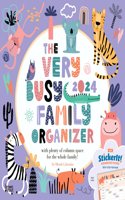 The Very Busy Family Organizer 2024 Square Stkr