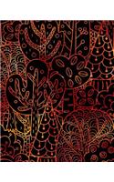 Journal Notebook Forest Trees Pattern 6: 172 Lined Numbered Pages With 3 Index Pages For Easy Organization in Large 8 x 10 Size For Journaling, Writing, Planning or Doodling.(61 Artsy Lined Journals)