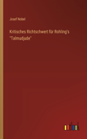 Kritisches Richtschwert für Rohling's 