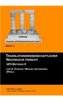 Translationswissenschaftlicher Nachwuchs Forscht