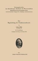 Zur Begrundung der Funktionentheorie