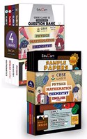 Educart CBSE Class 12 Sample Papers + Question Bank 2022-23 Bundle - PHYSICS, CHEMISTRY, MATHEMATICS AND ENGLISH (8 books) 2022