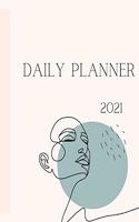 2021 Daily Planner: Minimal weekly planner for hectic days