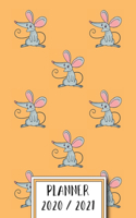 Planner 2020 / 2021: Mouse 18 Months Academic Planner from July 2020 to December 2021 - Elegant Interior Design - Year Overview, Month Overview, Weekly Calendar on a Dou
