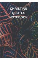 Christian Quotes Notebook