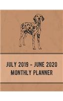 July 2019 - June 2020 Monthly Planner