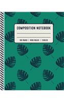 Composition Notebook 100 Pages Wide Ruled 7x5x9.25