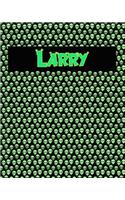 120 Page Handwriting Practice Book with Green Alien Cover Larry