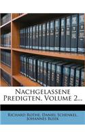 Nachgelassene Predigten, Volume 2...