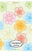 Notebook Journal Dot-grid, Graph, Lined, Blank, No Lined - Flower Design Pattern: Small Pocket Notebook / Journal / Diary: 9