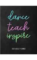 Dance Teach Inspire 2020 Weekly Planner