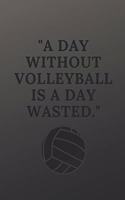 A day without volleyball is a day wasted