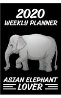 2020 Weekly Planner Asian elephant Lover