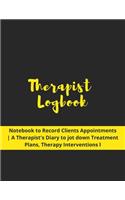Therapist Logbook