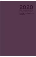 2020 Planner - One Day Per Page Diary 366 Days: Jan 1, 2020 to Dec 31, 2020 - Fully Lined and Dated Journal with extra pages for Notes - Purple
