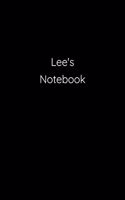 Lee's Notebook: Notebook / Journal / Diary - 6 x 9 inches (15,24 x 22,86 cm), 150 pages.