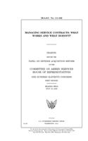 Managing service contracts: what works and what doesn't?