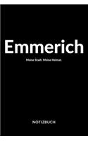 Emmerich: Notizblock - Notizbuch - DIN A5, 120 Seiten - Liniert, Linien, Lined - Notizen, Termine, Planer, Tagebuch, Organisation - Deine Stadt, Dorf, Region 