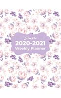 Simple 2020-2021 Weekly Planner: Keep It Simple With To Do List, Meal And Shopping List - Notes To Write
