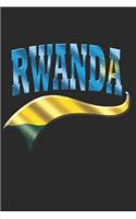 Rwanda Notebook: Rwanda Notebook - college book - diary - journal - booklet - memo - composition book - 120 sheets - Dot Grid paper 6x9 inch