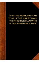 2020 Weekly Planner Ben Franklin Quote Working Man Vintage Style 134 Pages