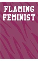 Flaming Feminist: Blank Ukelele Tab Notebook 6"x9" 120 Pages